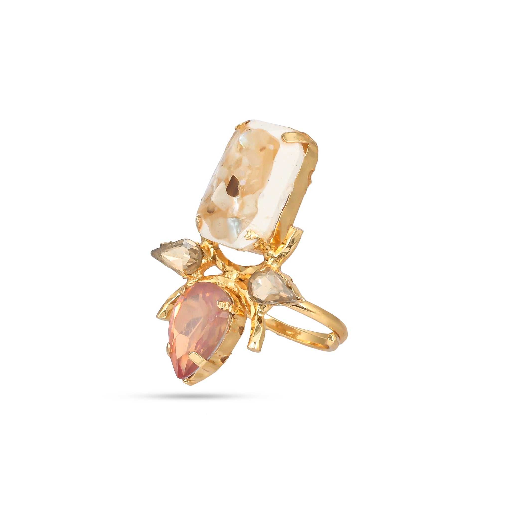 CALO MOTHER OF PEARL OPAL RING