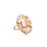MEIRYO BAROQUE PEARL AND CRYSTAL RING