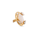 PAPYRUS MONALISA STONE AND CRYSTAL RING