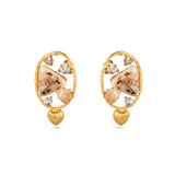 ADILA TRIANGLE SHAPED MOTHER OF PEARL HOOPS