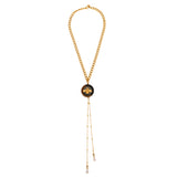 KEMI BUMBLEBEE PENDANT WITH CHAIN TASSEL